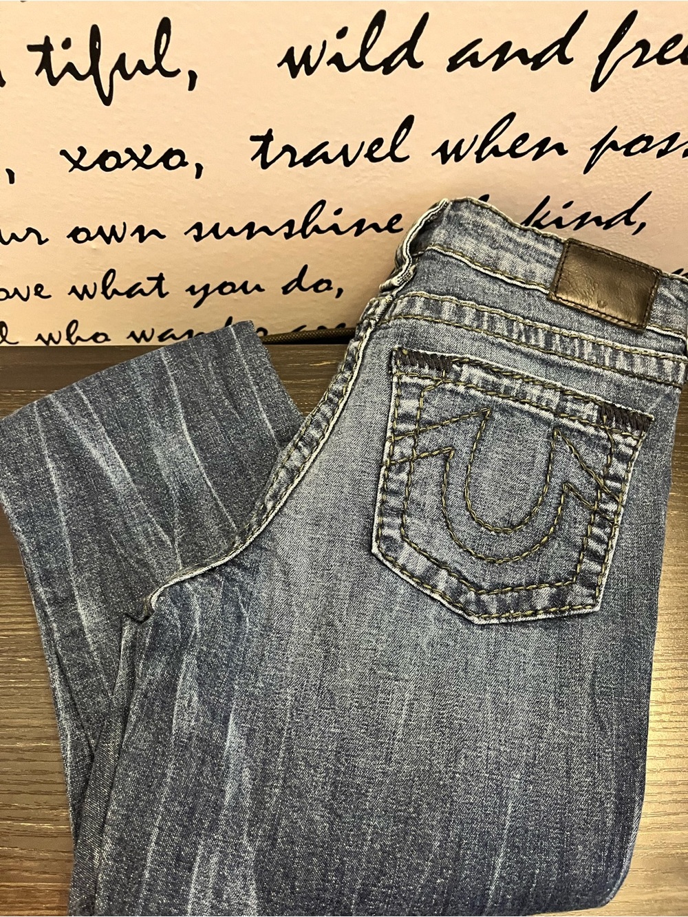 Kid’s True Religion Jeans in Faded Blue